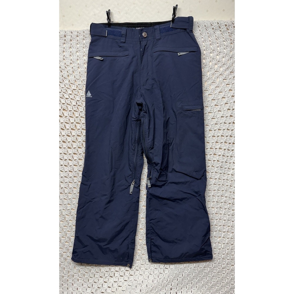 Sessions Snowboard Pants Mens Sz M Navy Blue Ridge Series Ski Logo Snow Pocket